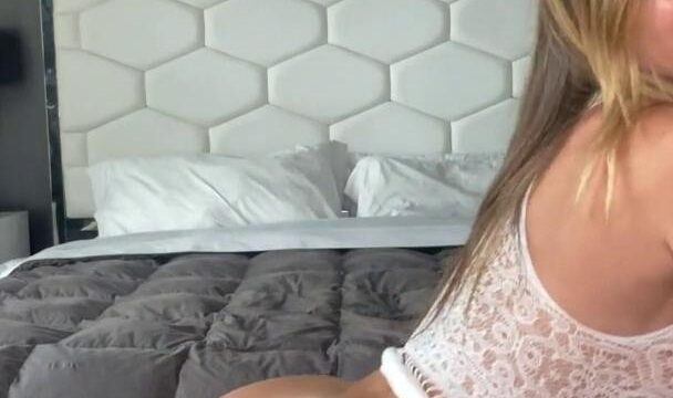 Hayley Maxfield Sexy Fishnet Lingerie Video Leaked